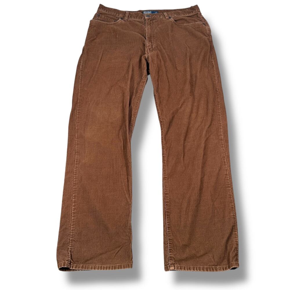 Polo Ralph‎ Lauren Corduroy Pants Men’s 35 x 30 Brown 100% Cotton Pockets Casual